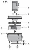 Motor Mount Set (FX-275, FX-300, FX-550, FX-575, F-275 Series 8, F-275 Series 7, F-275 Series 6)